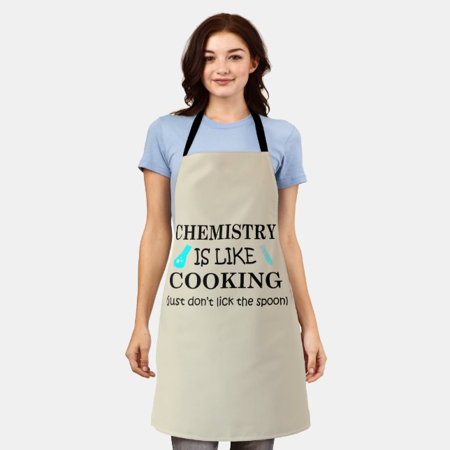 Chemie ist wie das Kochen lustiger Chemie-Zitate Schürze (Getragen)
