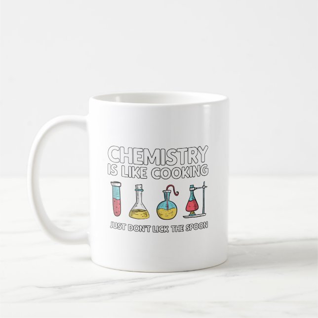 Chemie ist wie Kochen Kaffeetasse (Links)