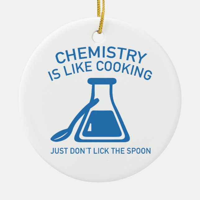 Chemie ist wie Kochen Keramik Ornament (Vorne)