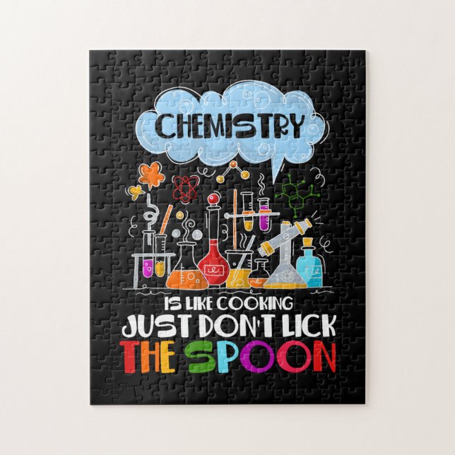 Chemie ist wie Kochen, lecken Sie einfach nicht Lö (Vertikal)