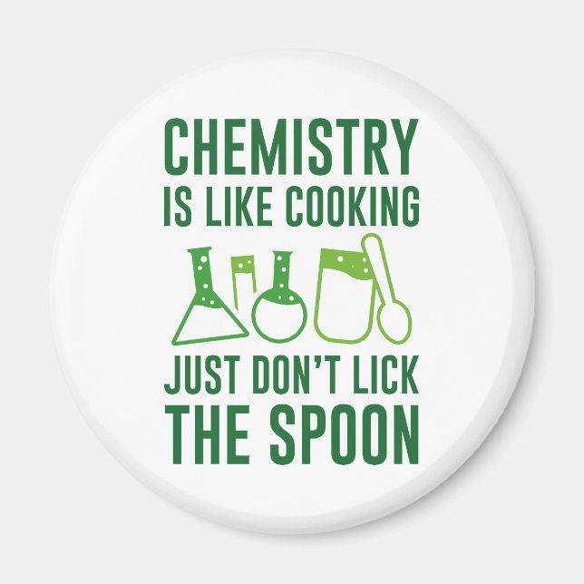 Chemie ist wie Kochen Magnet (Vorne)