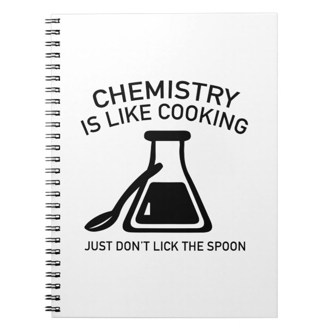 Chemie ist wie Kochen Notizblock (Vorderseite)