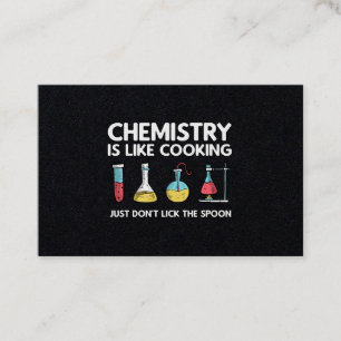 Chemie ist wie Kochen Visitenkarte