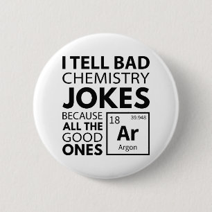 Chemie Jokes Argon Button