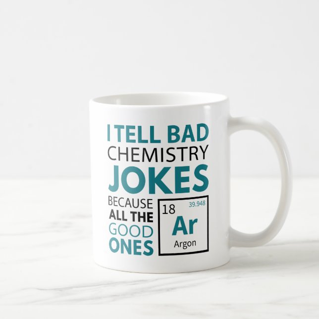 Chemie Jokes Argon Kaffeetasse (Rechts)