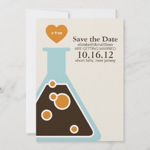 Chemie kann nicht heiraten und das Datum retten Save The Date