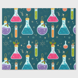 Chemie-Kolben-Weihnachtsverpackungspapier Geschenkpapier