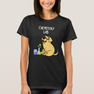 Chemie Labrador Funny Labrador Dog Pun Dark BG T-Shirt