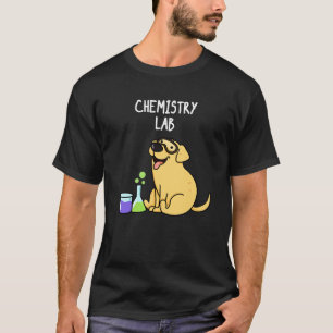 Chemie Labrador Funny Labrador Dog Pun Dark BG T-Shirt