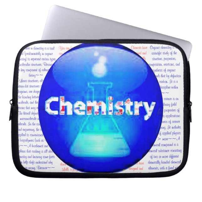 "Chemie" Laptopschutzhülle (Vorderseite)