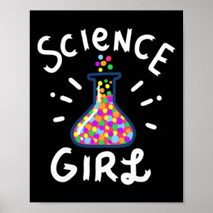 Chemie-Mädchen Biologie Student Lehrer Sma Poster