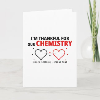 Chemie-Paar-Grußkarte Romantisches Geschenk Karte
