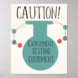 Chemie-Party Labor Wissenschaftsmesse Geburtstag Poster