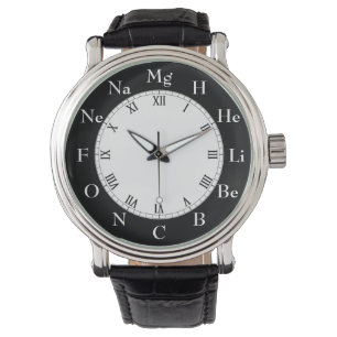 Chemie-Periodensystem-Element-Uhr Armbanduhr