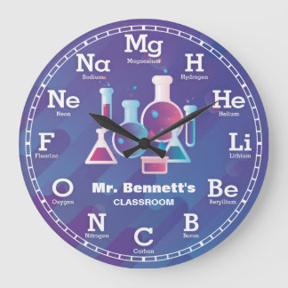 Chemie - personalisierbare Uhr