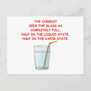 Chemie Postkarte