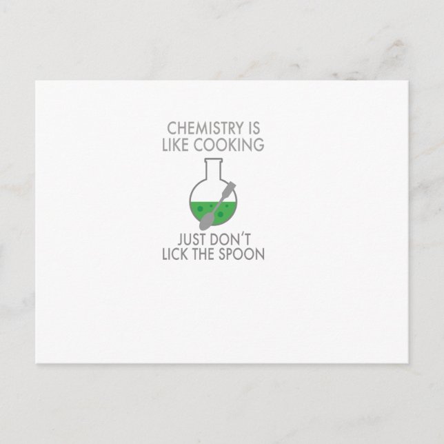 Chemie Postkarte (Vorderseite)