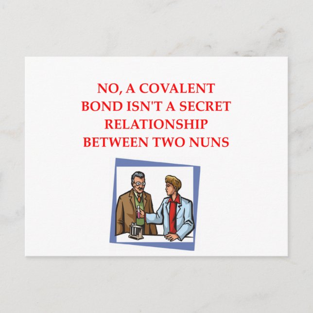 Chemie Postkarte (Vorderseite)