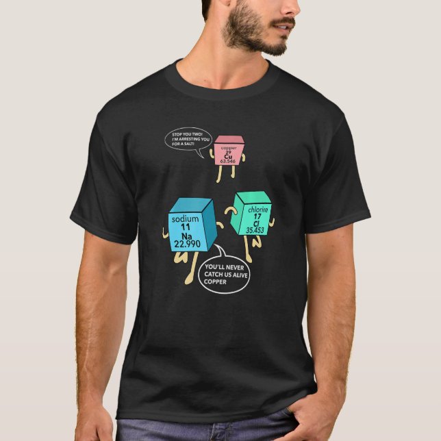 Chemie-Puppe für Salz und Kupfer T-Shirt (Vorderseite)
