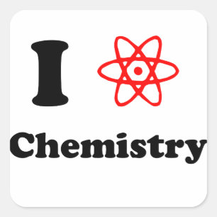 Chemie Quadratischer Aufkleber