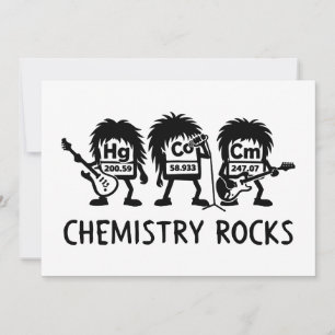 Chemie Rocks Science Rock Band Einladung