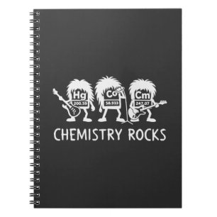Chemie Rocks Science Rock Band Notizblock