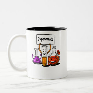 Chemie Science Funny Experiment School Joke Zweifarbige Tasse