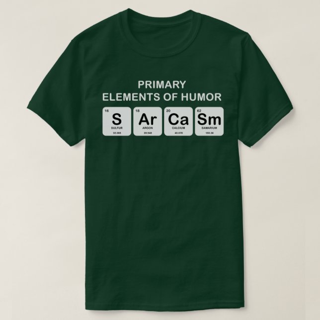 Chemie Science Nerd Geeky T-Shirt (Design vorne)