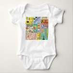 Chemie Science Vintag Illustration Set Baby Strampler<br><div class="desc">Chemie Science Banners Set. Vintage Illustrationen von der Hand gezeichnet. Chemiewissenschaftsbanner mit einer Vintagen handgezeichnet Touch. Chemie Wonders: Von Hand Gezeichnet Illustrationen in der Farbenpraxis: Chemie,  Naturwissenschaften,  Fach,  Schule,  Chemie,  Skizze,  Bildung,  Mol,  Molekül,  Gas,  Dampf,  Sauerstoff,  fest,  Lernen,  Junge,  Mischung,  Flüssigkeit,  Elemente,  Mädchen,  Explosion</div>