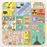 Chemie Science Vintag Illustration Set Rechteckiger Pappuntersetzer<br><div class="desc">Chemie Science Banners Set. Vintage Illustrationen von der Hand gezeichnet. Chemiewissenschaftsbanner mit einer Vintagen handgezeichnet Touch. Chemie Wonders: Von Hand Gezeichnet Illustrationen in der Farbenpraxis: Chemie,  Naturwissenschaften,  Fach,  Schule,  Chemie,  Skizze,  Bildung,  Mol,  Molekül,  Gas,  Dampf,  Sauerstoff,  fest,  Lernen,  Junge,  Mischung,  Flüssigkeit,  Elemente,  Mädchen,  Explosion</div>