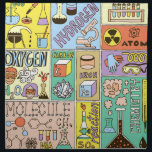 Chemie Science Vintag Illustration Set Serviette<br><div class="desc">Chemie Science Banners Set. Vintage Illustrationen von der Hand gezeichnet. Chemiewissenschaftsbanner mit einer Vintagen handgezeichnet Touch. Chemie Wonders: Von Hand Gezeichnet Illustrationen in der Farbenpraxis: Chemie,  Naturwissenschaften,  Fach,  Schule,  Chemie,  Skizze,  Bildung,  Mol,  Molekül,  Gas,  Dampf,  Sauerstoff,  fest,  Lernen,  Junge,  Mischung,  Flüssigkeit,  Elemente,  Mädchen,  Explosion</div>