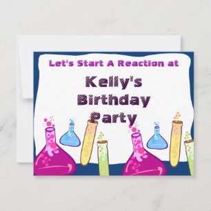 Chemie-Set-Party Einladung