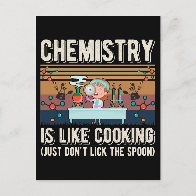 Chemie Spaß Laboratory Science Labrador Postkarte (Vorderseite)