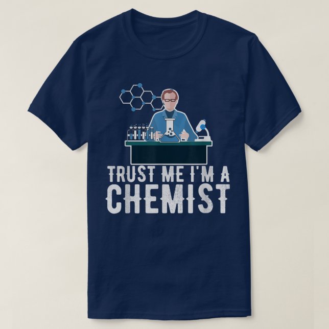 Chemie Tshirt Science Molecule Atom Chemical En (Design vorne)