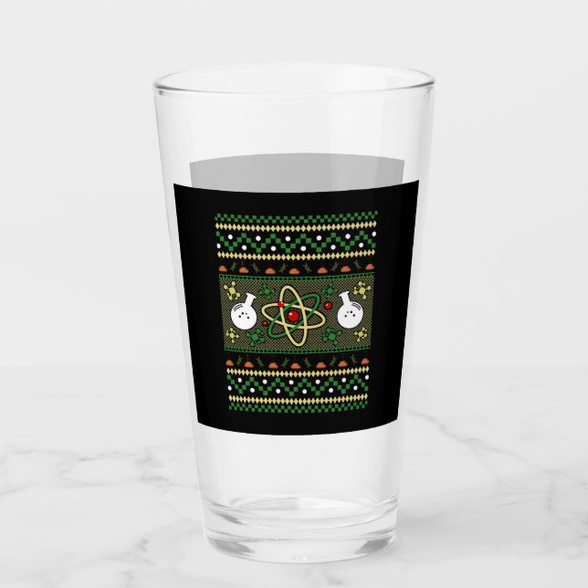 Chemie Uggge Christmas Science Engineer Geschenk Glas (Vorderseite)