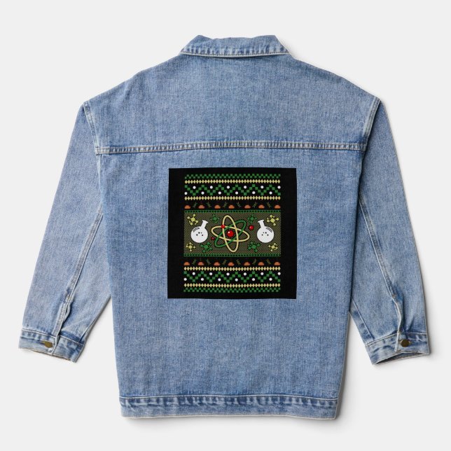 Chemie Uggge Christmas Science Engineer Geschenk Jeansjacke (Rückseite)