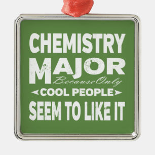 Chemie-Uni von großer Bedeutung nur Coole Mensche Silbernes Ornament