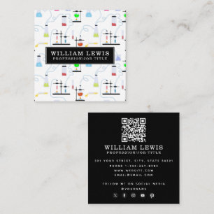 Chemie-Versuchstuben Labrador QR-Code Quadratische Visitenkarte