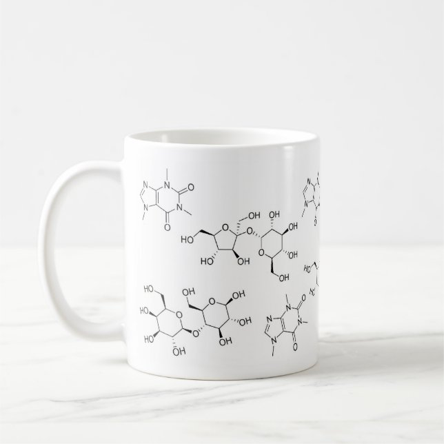 Chemie von Tee und Kaffee Kaffeetasse (Links)