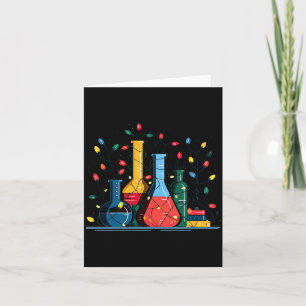 Chemie-Weihnachtslichter-Liebhaber Chemiker Wissen Karte