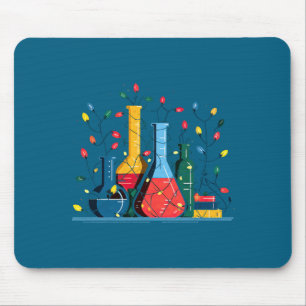 Chemie-Weihnachtslichter-Liebhaber Chemiker Wissen Mousepad