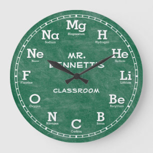 Chemie-Wissenschafts-Tafel Personalizable Uhr