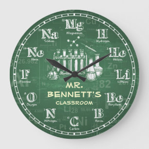 Chemie-Wissenschafts-Tafel Personalizable Uhr