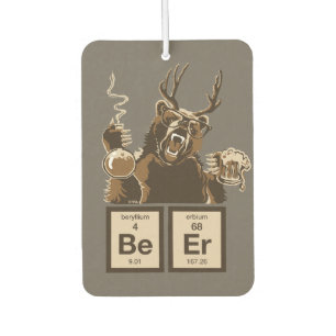 Chemiebär entdeckte Bier Autolufterfrischer