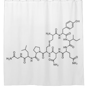 Chemieelement der Liebe Oxytocin-chemische Formel Duschvorhang