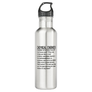 Chemieingenieur Edelstahlflasche