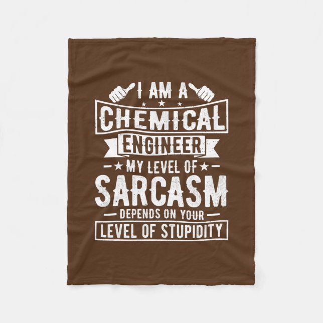 Chemieingenieur Funny Chemical Engineering Fleecedecke (Vorderseite)
