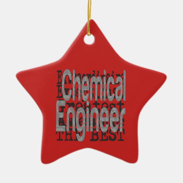 Chemieingenieur Keramik Ornament (Vorne)