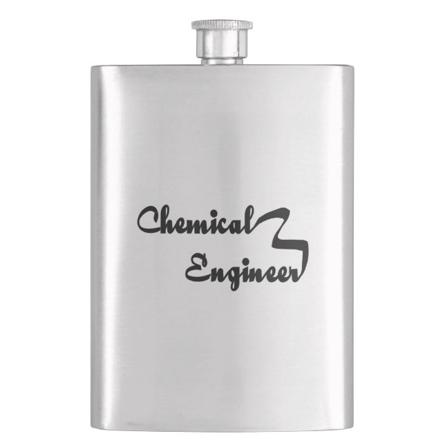 Chemieingenieur Ribbon Flachmann (Vorderseite)