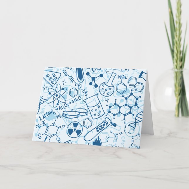 Chemiekarte Dankeskarte (Vorderseite)